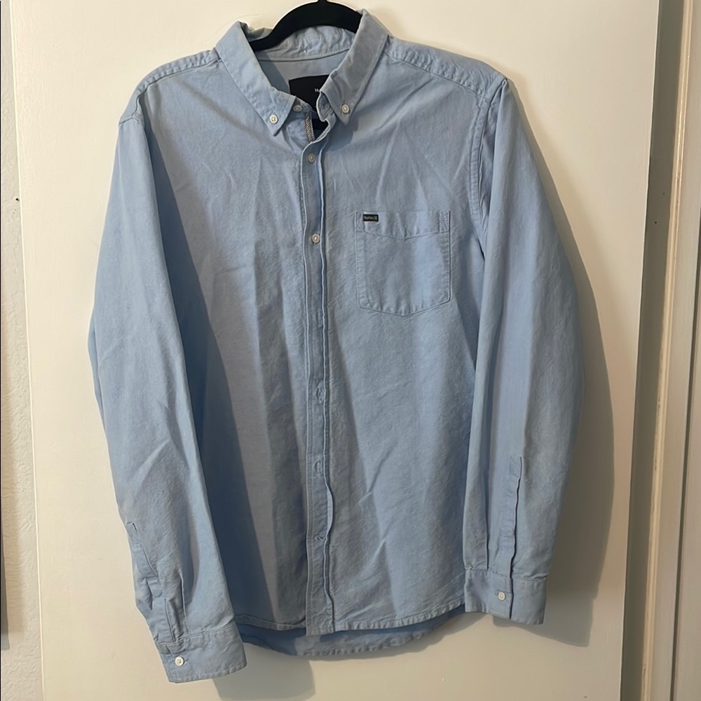 Men's Blue Button-Down Shirt Hurley